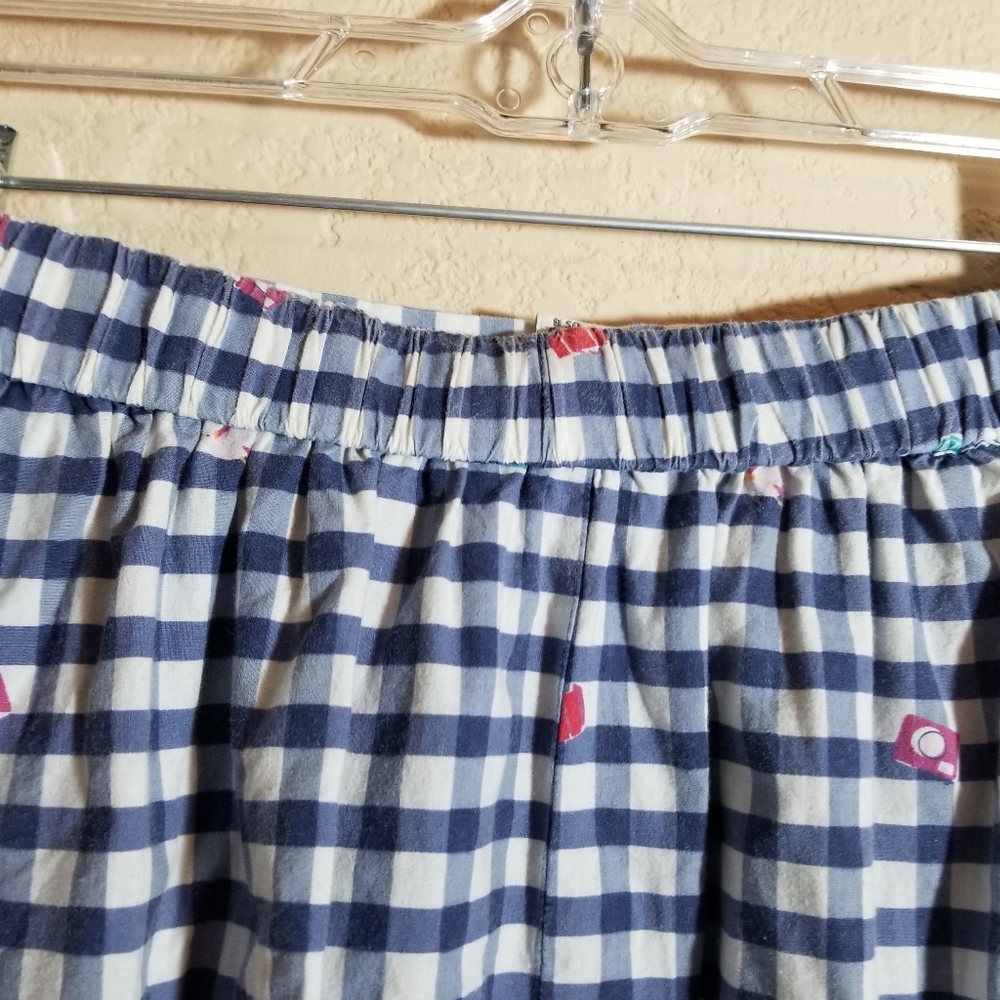 Yumi Travel Novelty Gingham Skater Skirt - Picture 8 of 16